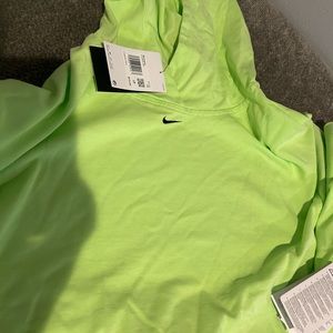 Brand new lime green lightweight 1x Nike hoodie
